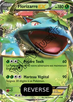 Carte Pokémon Pikachu  Reverse n°42 de la série XY